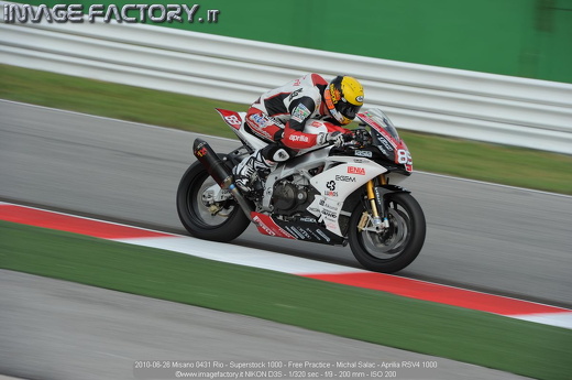2010-06-26 Misano 0431 Rio - Superstock 1000 - Free Practice - Michal Salac - Aprilia RSV4 1000